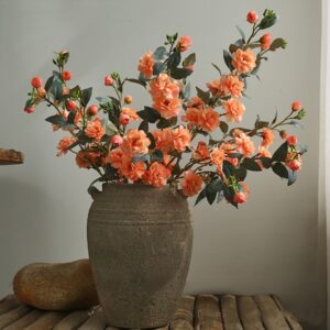 High Quality 92cm Artificial Camellia for Home Decoration
