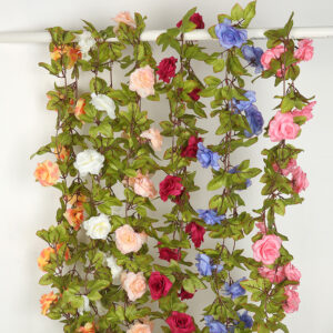 Artificial Rose Vine 17 Flowers Heads 1PC/2PCS
