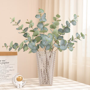 High Quality 3PCS Artificial Eucalyptus Branches for Home Wedding Decoration