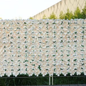 Artificial Floral Privacy Fence Screen for Outdoor Garden Patio Balcony