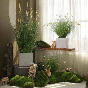Artificial Green Plant Dog Tail Grass for Home Corner Wedding Decoration