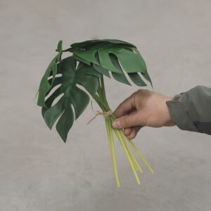 Artificial Plam Turtle Back Leaf Bouquet for Decoration