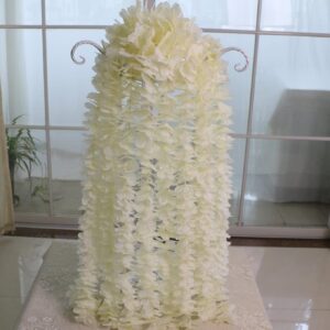 10PCS High Quality 5 Petals Artificial Wisteria Vine String for Garland Home Outdoor Wedding Arch Garden Wall Decor