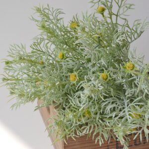 2PCS High Quality Artificial Flocking Fern Leaves for Decoration