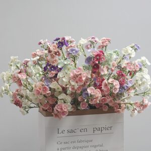 2PCS Simulation Bean Flower for Garden Home Party Decor