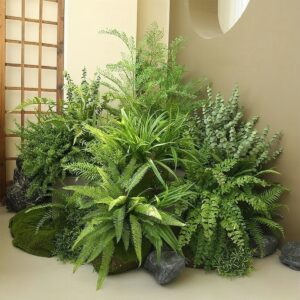 Simulated Green Plant Ferns  Bouquet of Persian Artificial Grass Living Room Plant Decoration