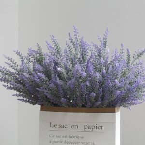 2PCS of High Quality 2 Fork Artificial Lavender for Home Garden Decor