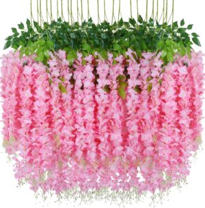 12Pcs Artificial Wisteria Flower ZTA