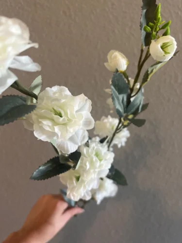 High Quality 92cm Artificial Camellia for Home Decoration photo review