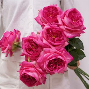 Moisturizing Austin Rose Real Touch Artificial Flowers Luxury Home Decoration Party Event Wedding Bouquet Fake Flowers Roses