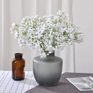 2PCS High Quality Big Size Hand Feel Artificial Baby'breath for Bridal Bouquet Home Wedding Decoration