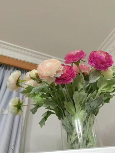 3PCS New Design Artificial Peony Flower Arrangement Sing Pink Peony for Wedding Decoration photo review