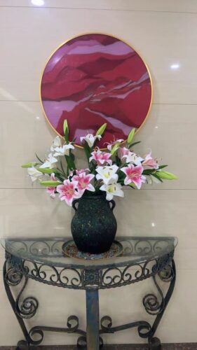 High Quality Artificial 3d Printing Lily Flower photo review