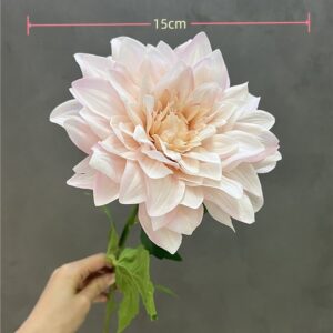 High Quality Hand Feel Moisturizing Dahlia Real Touch Artificial Flowers Wedding Decoration Bridal Bouquet Home Room Ornaments Party Floral